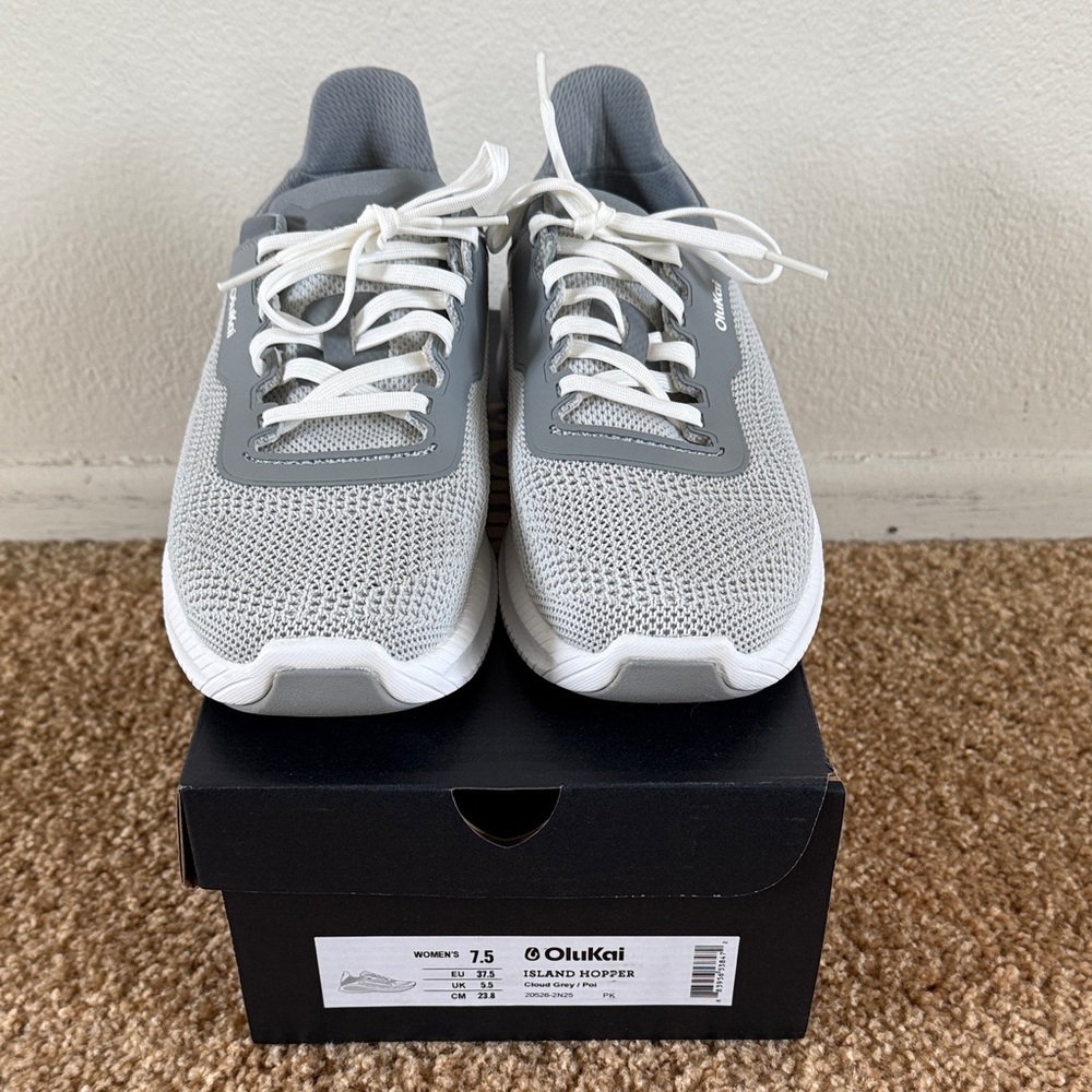 Olukai Island Hopper - Cloud Grey/Poi - 7.5